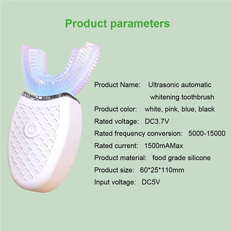360° Automatic U-Shaped Toothbrush