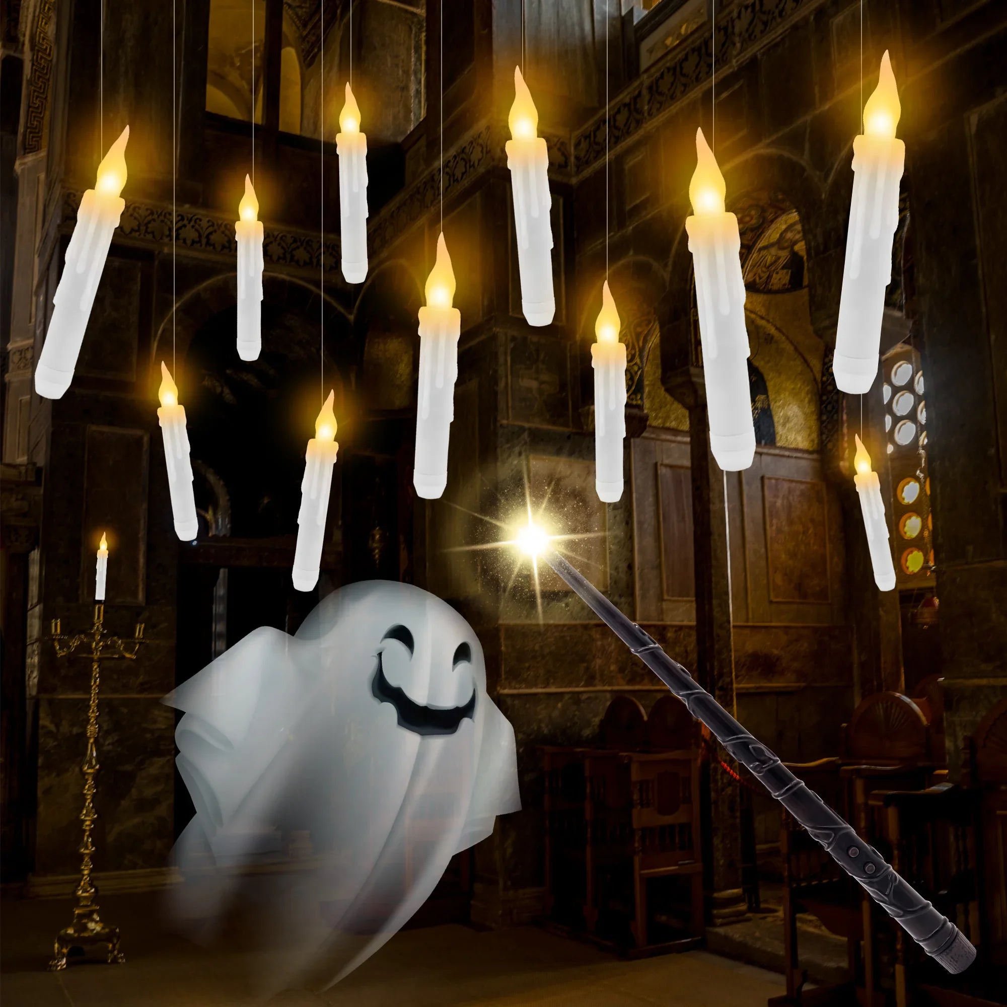 Magic Wand with Candles