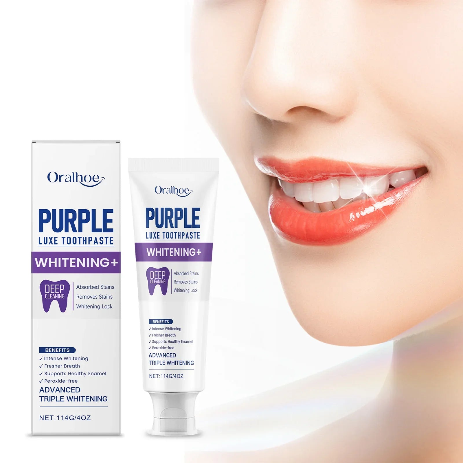 Purple Luxe Whitening Toothpaste