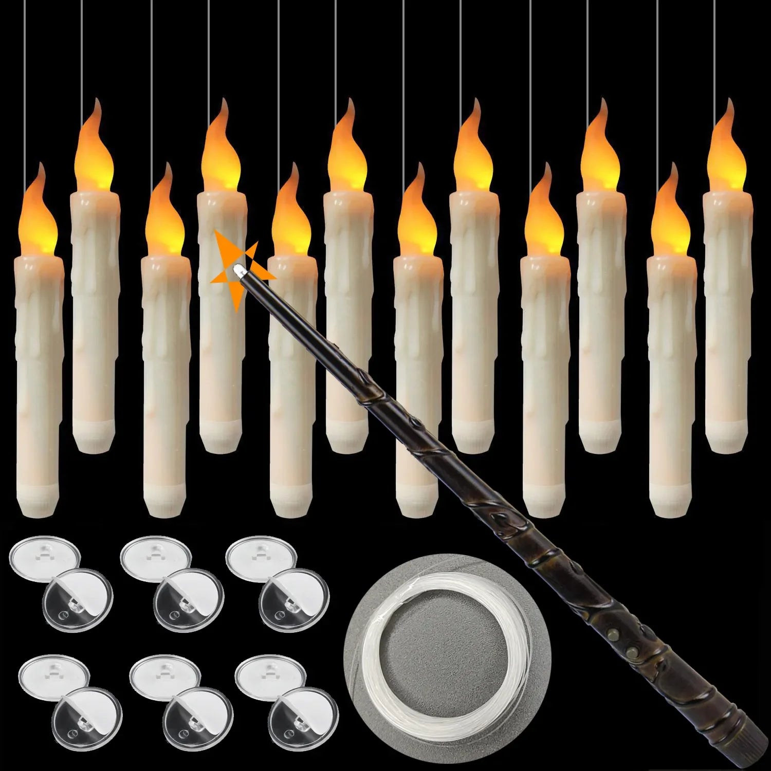 Magic Wand with Candles