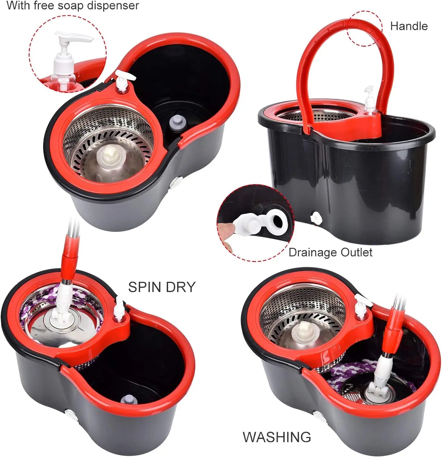 360° Spin Mop & Bucket Set