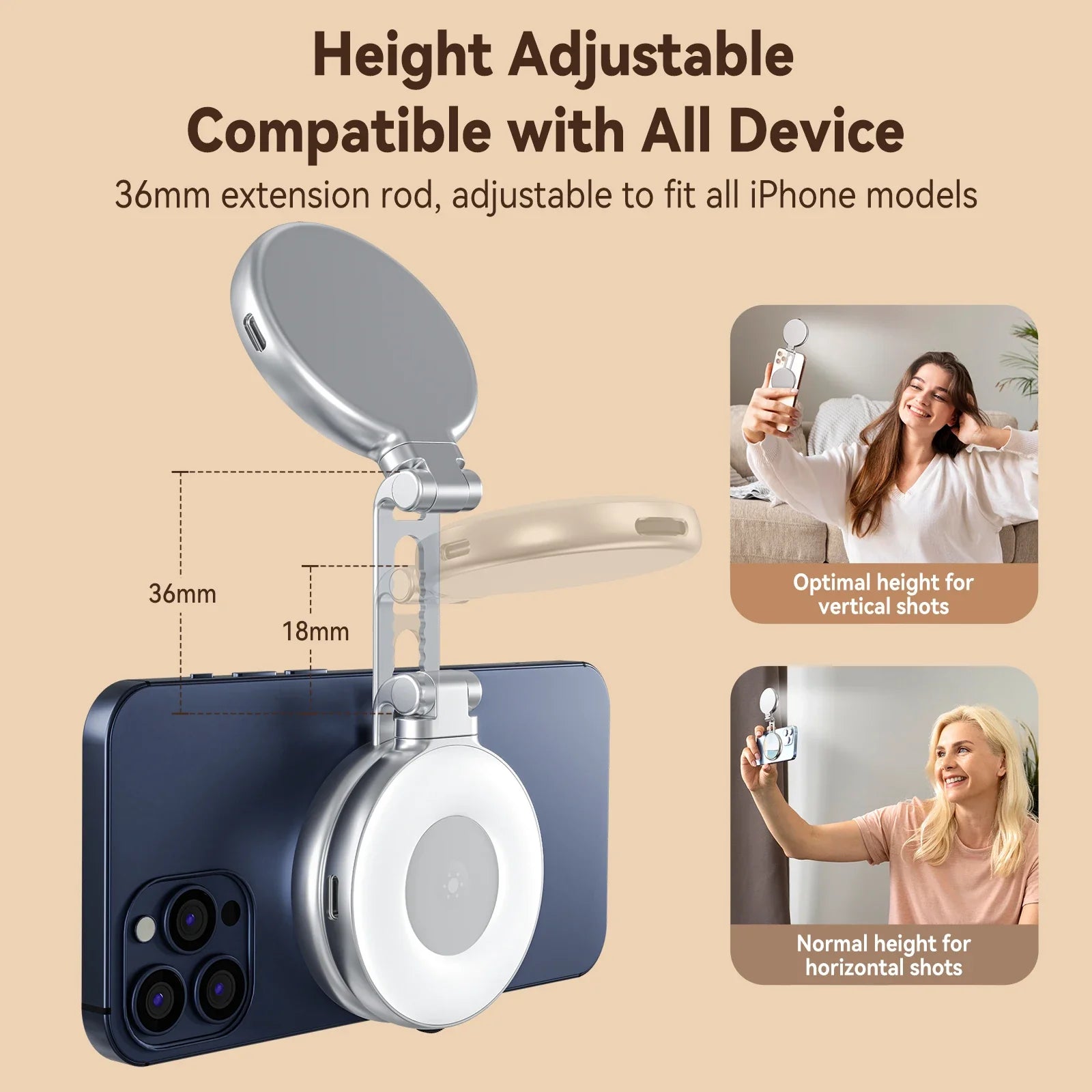 Magnetic Selfie Ring Light